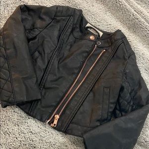 Toddler faux leather jacket